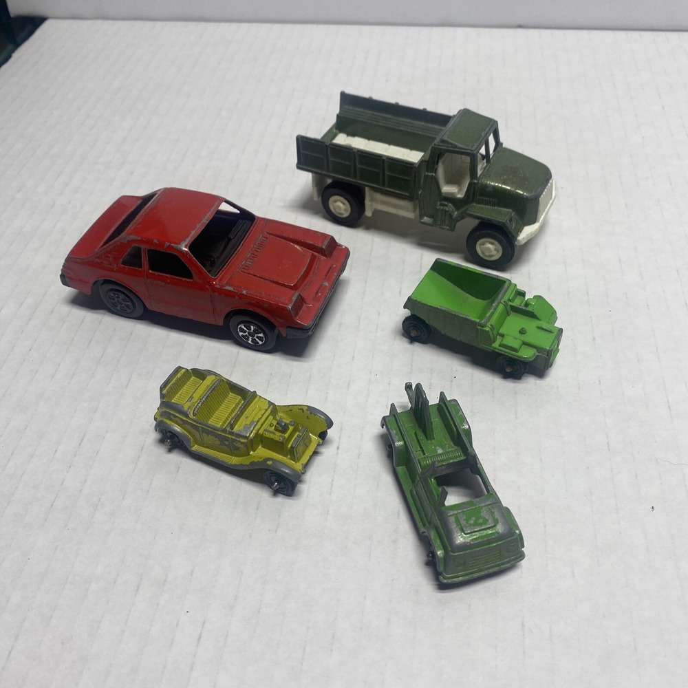 Vintage Tootsie Toy Die Cast Metal Lot of 5 cars trucks